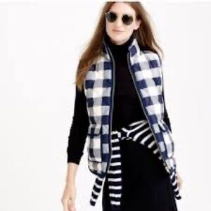 - J. CREW BUFFALO EXCURSION DOWN FILL VEST SIZE SMALL